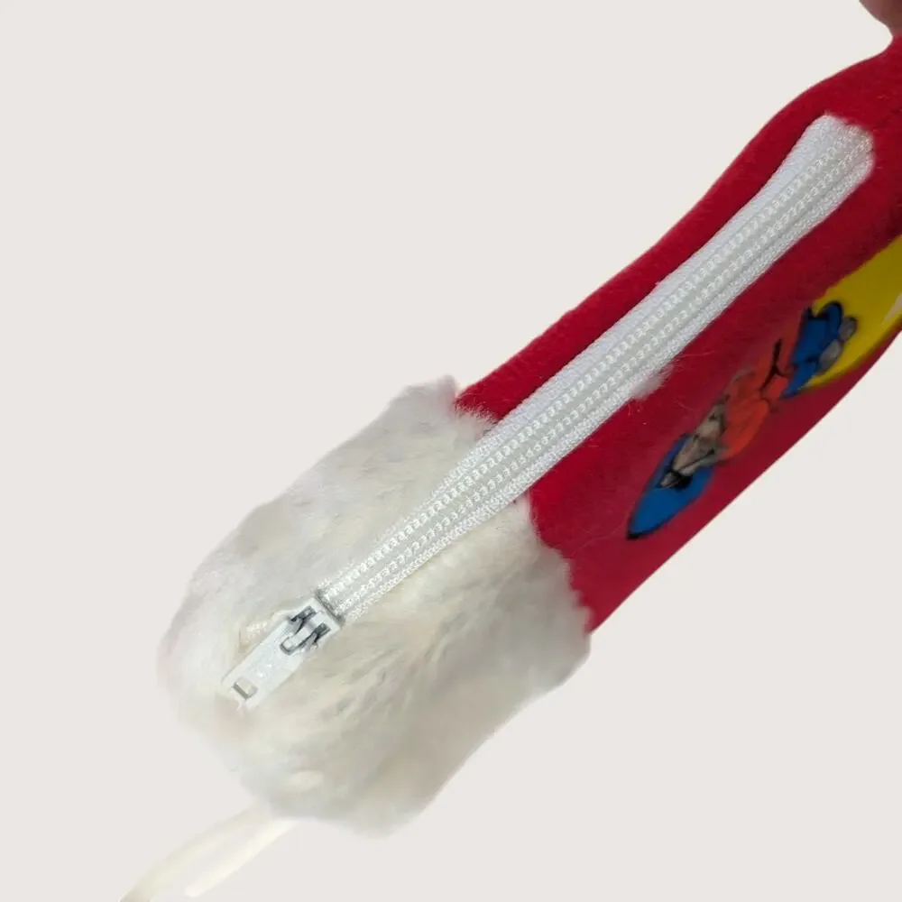 1980s American Tail Fievel Mousekewitz Miniature Zipper Christmas Stockings Set